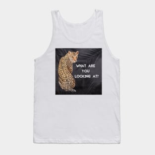 What are you looking at? Leopard Tank Top